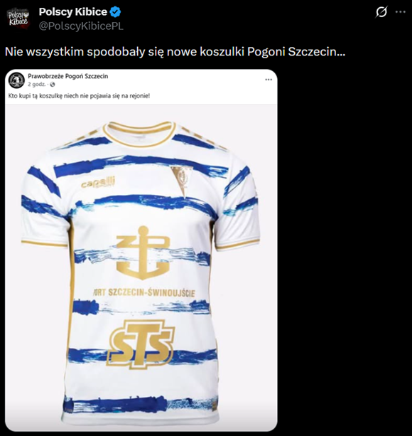 Tak wygląda NOWA KOSZULKA Pogoni Szczecin xD